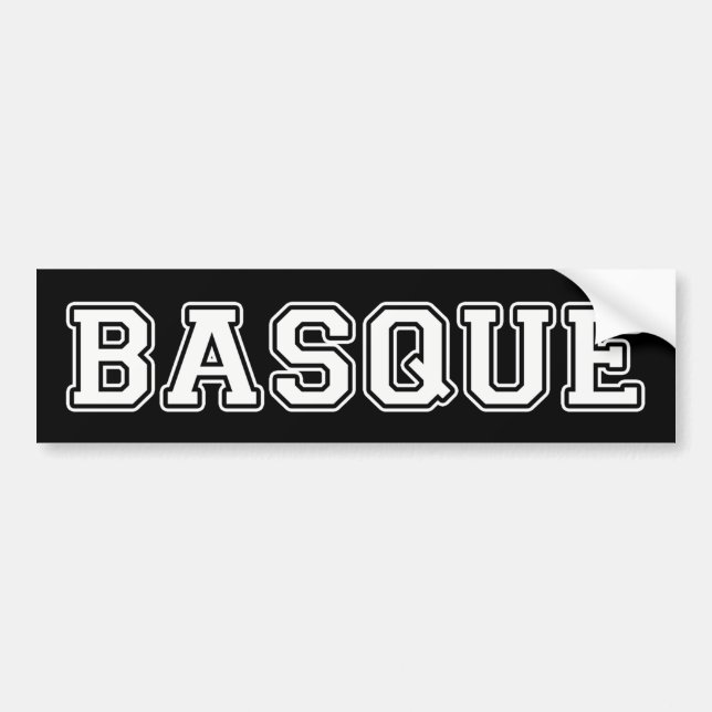 Autocollant De Voiture Basque (Devant)