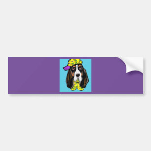 Autocollant De Voiture Basset Hound