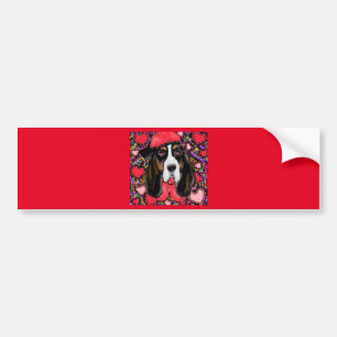 Autocollant De Voiture Basset Hound