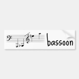 Autocollant De Voiture Bassoon Playing Range