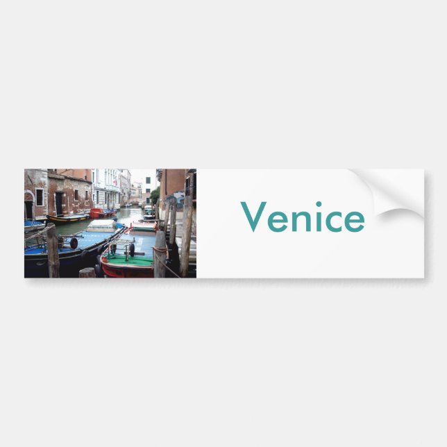 Autocollant De Voiture Bateaux à Venise (Devant)