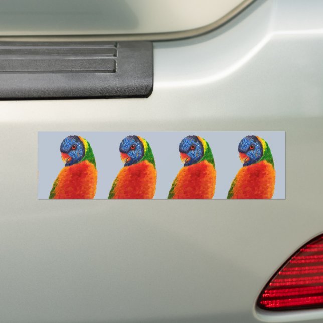 AUTOCOLLANT DE VOITURE BÂTIMENTS DE TAMPON DE PARROT (En voiture)
