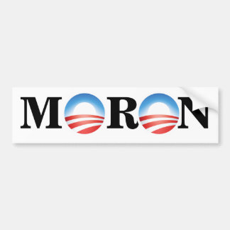 Autocollant De Voiture Bâton de pare-chocs de débile d'Anti-Obama