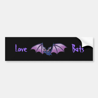 Autocollant De Voiture Batte mignonne pourpre