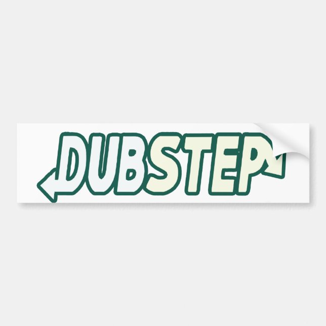 Autocollant De Voiture Battement de DUBSTEP frais (Devant)