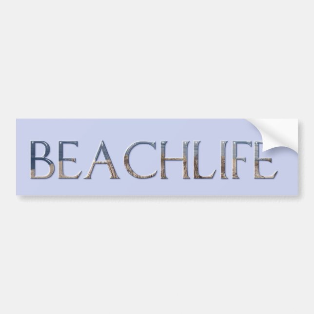 AUTOCOLLANT DE VOITURE BEACHLIFE (Devant)