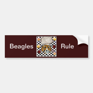 Autocollant De Voiture Beagle Chef