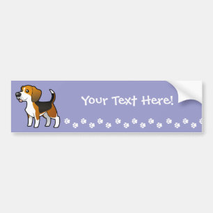 Autocollant De Voiture Beagle de bande dessinée