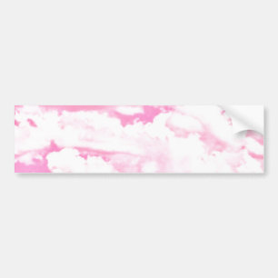 Autocollant De Voiture Bébé Rose Joyeux Nuages Décor