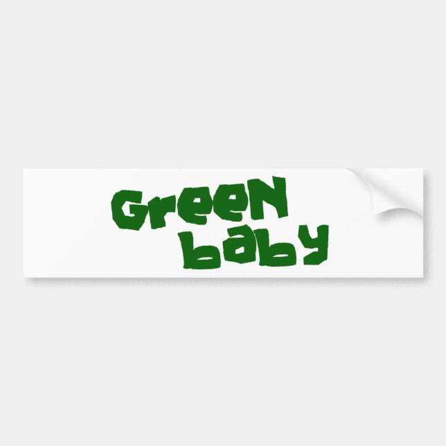 Autocollant De Voiture Bébé vert (Devant)