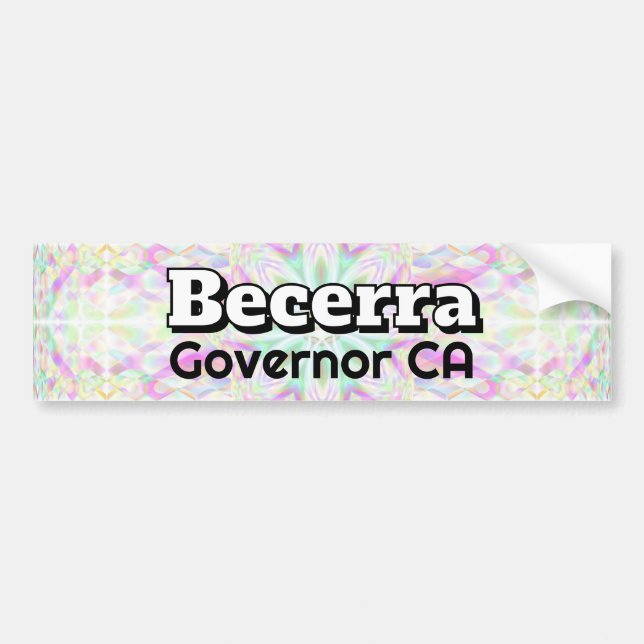 Autocollant De Voiture Becerra Gouverneur CA (Devant)