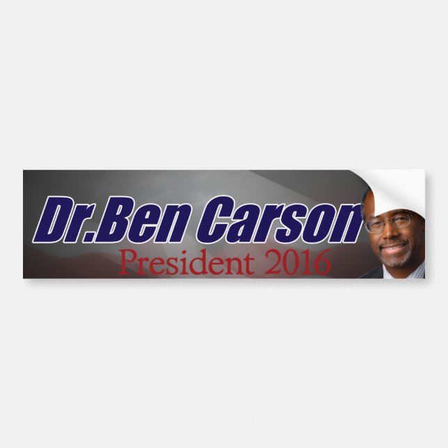 Autocollant De Voiture Ben Carson pour le Président adhésif pour (Devant)