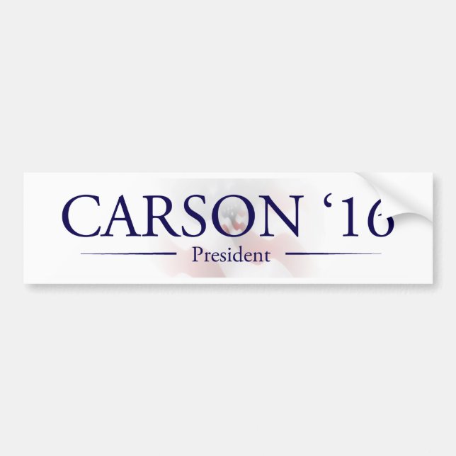 Autocollant De Voiture Ben Carson pour le Président adhésif pour (Devant)