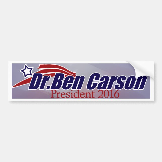 Autocollant De Voiture Ben Carson pour le Président adhésif pour (Devant)