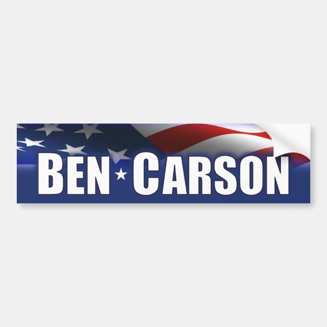 Autocollant De Voiture Ben Carson - président 2016 (Devant)