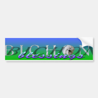 Autocollant De Voiture bénédictions logo_edited-2 de bichon