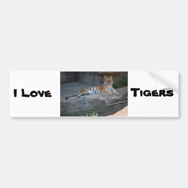 Autocollant De Voiture Bengale Tiger Love (Devant)