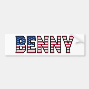 Autocollant De Voiture Benny Nom Vorname USA Aufkleber Sticker Auto