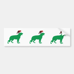 Autocollant De Voiture Berger allemand de Noël