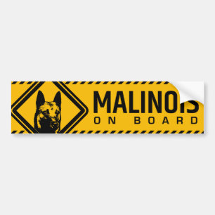 Autocollant De Voiture Berger belge - adhésif pour pare-chocs de Malinois