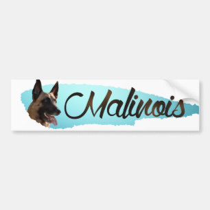 Autocollant De Voiture Berger belge - adhésif pour pare-chocs de Malinois