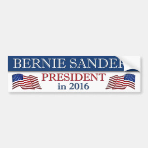 Autocollant De Voiture Bernie Sanders Président Patriotic 2016