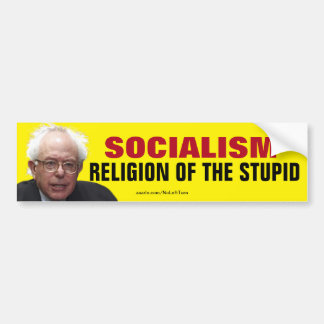 Autocollant De Voiture Bernie Sanders Socialisme Religion De L'Imbécile