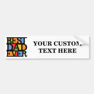 Autocollant De Voiture BEST DAD EVER Bumpersticker personnalisé