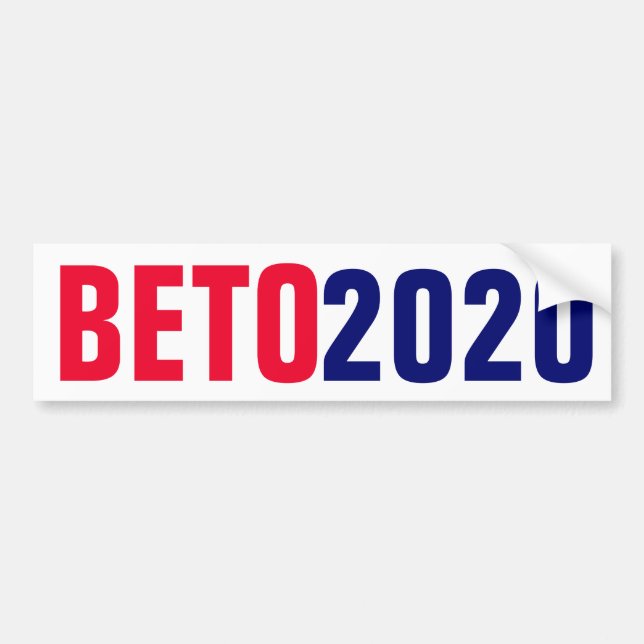 Autocollant De Voiture Beto O'Rourke 2020 (Devant)