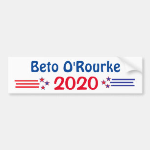 Autocollant De Voiture Beto O'Rourke à la présidence 2020