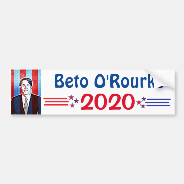 Autocollant De Voiture Beto O'Rourke à la présidence 2020 (Devant)