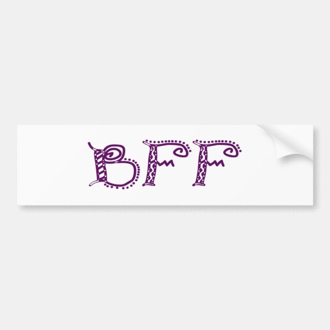 Autocollant De Voiture Bff (Devant)