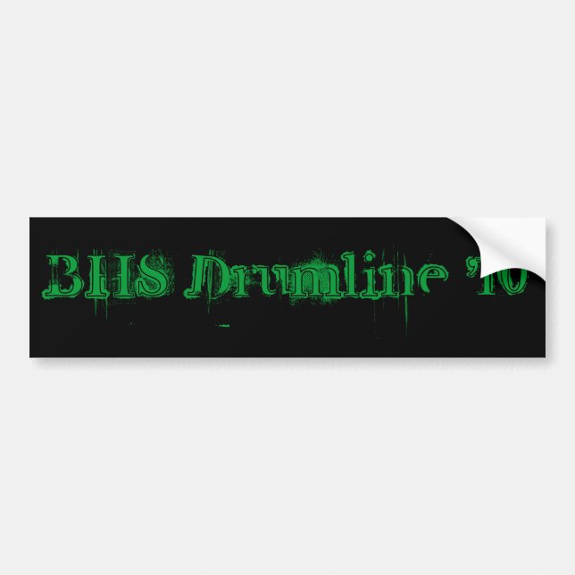 Autocollant De Voiture BHS Drumline '10 (Devant)