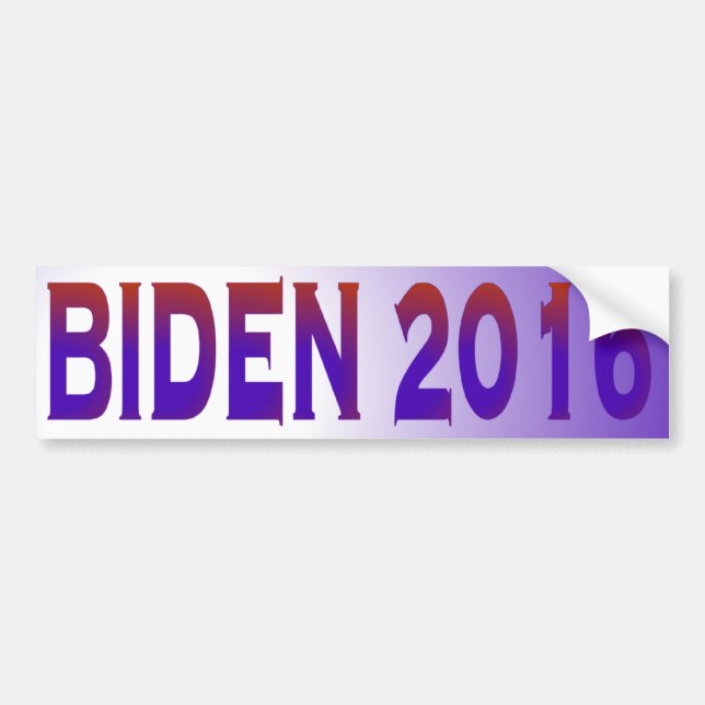 Autocollant De Voiture Biden 2016 (Devant)
