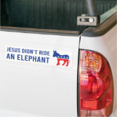Autocollant De Voiture Biden 2020 - Jésus n'a pas couru un éléphant (On Truck)