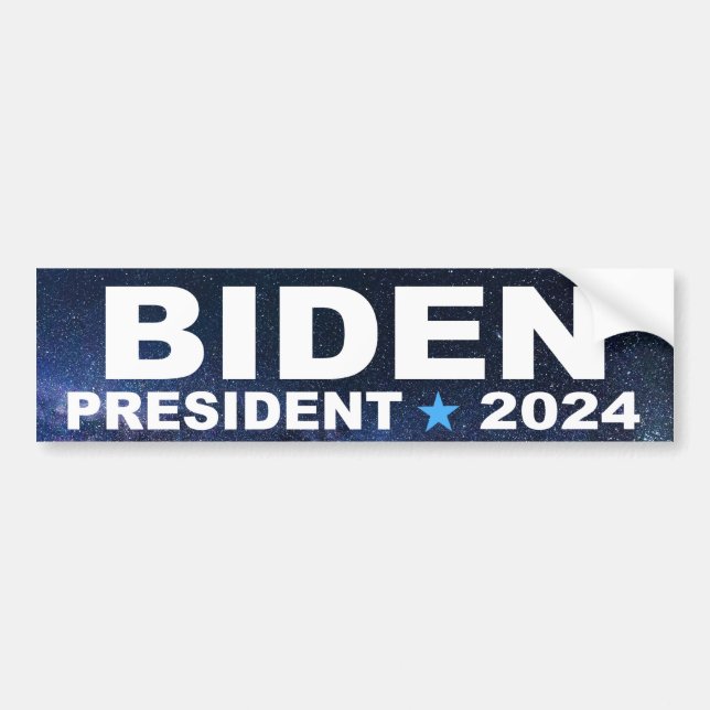 Autocollant De Voiture Biden pour Président 2024 star field bumper sticke (Devant)