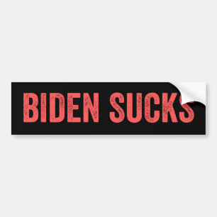 AUTOCOLLANT DE VOITURE BIDEN SUCKS