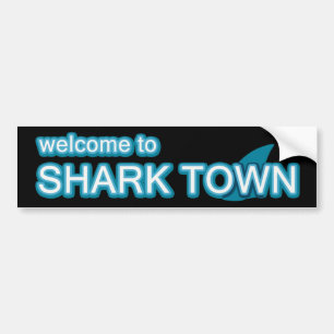 Autocollant De Voiture Bienvenue à Sharktown