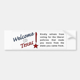 Autocollant De Voiture Bienvenue au Texas