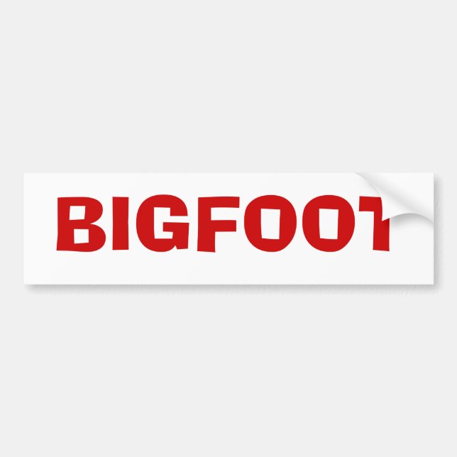 AUTOCOLLANT DE VOITURE BIGFOOT (Devant)