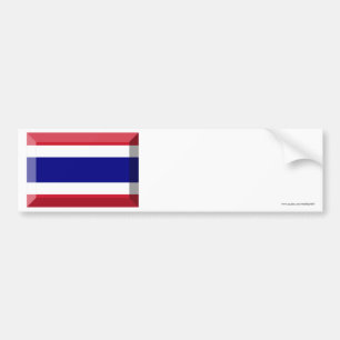 Autocollant De Voiture Bijou de drapeau de la Thaïlande