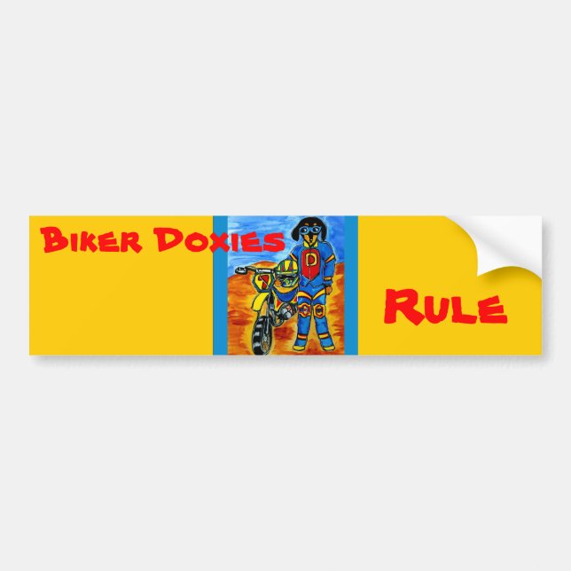 Autocollant De Voiture Biker Joanne (Devant)