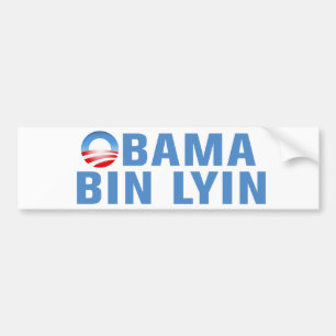 Autocollant De Voiture Bin Lyin d'Obama