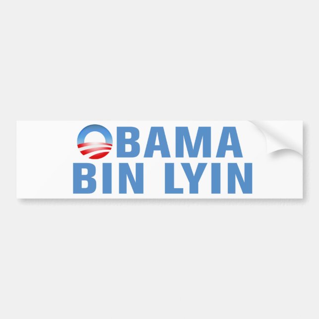 Autocollant De Voiture Bin Lyin d'Obama (Devant)