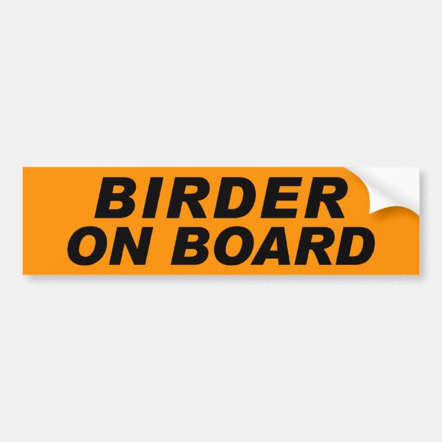 Autocollant De Voiture Birder à bord (Devant)
