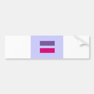 Autocollant De Voiture bisexuel gai d'égalité de mariage de symbole de