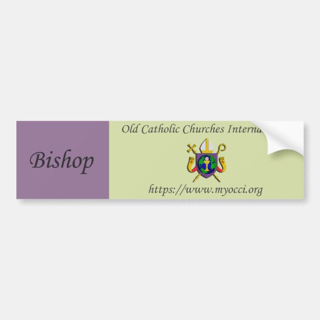 Autocollant De Voiture Bishop Bumper Sticker (Devant)