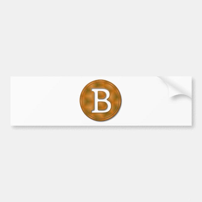 Autocollant De Voiture Bitcoin 15 (Devant)