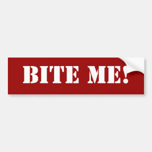 Autocollant De Voiture Bite Me Bumper Sticker