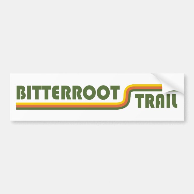 Autocollant De Voiture Bitterroot Trail (Devant)